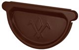 Заглушка желоба универсальная 150/100 Pural, Цвет Ral 8017,  Pural, Размер 150/100