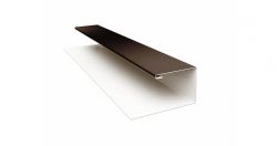 J-Профиль 18мм Pural Matt 0,5 мм, Цвет RR 32, Покрытие GreenCoat Pural Matt, Толщина металла 0,5 мм