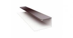 J-Профиль 18мм Drap-0,45 мм, Цвет Ral 8017, Покрытие Drap, Толщина металла 0,45 мм