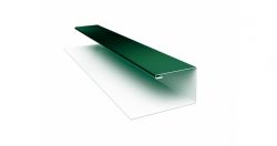 Планка П-образная ЭкоБрус Satin 0,5 мм, Цвет Ral 6005, Покрытие Satin с пленкой, Толщина металла 0,5 мм