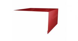 Планка околооконная простая 200х75 Pe 0,45 мм, Цвет Ral 3003, Покрытие Полиэстер с пленкой, Толщина металла 0,45 мм
