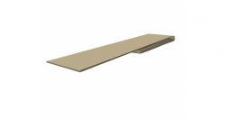 Планка начальная Satin 0,5 мм, Цвет Ral 1015, Покрытие Satin с пленкой, Толщина металла 0,5 мм