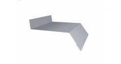 Отлив простой 250 Satin 0,5 мм, Цвет Ral 7004, Покрытие Satin с пленкой, Толщина металла 0,5 мм