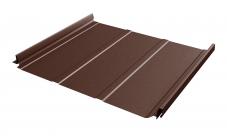 Кликфальц Pro Line Drap 0,45 мм, Цвет Ral 8017, Покрытие Drap с пленкой, Толщина металла 0,45 мм