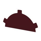 Заглушка конька простая Norman 0,5 мм