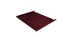 Фальц двойной стоячий Drap 0,45 мм, Цвет Ral 3005, Покрытие Drap с пленкой, Толщина металла 0,45 мм