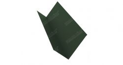 Планка примыкания 150х250 мм Pural, Цвет RR 11, Покрытие GreenCoat Pural с пленкой, Толщина металла 0,5 мм