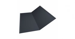 Ендова нижняя 300х300 мм Satin, Цвет Ral 7016, Покрытие Satin с пленкой, Толщина металла 0,5 мм