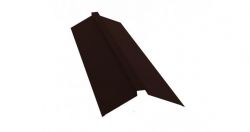 Конек плоский 150х40х150 мм Drap, Цвет Ral 8017, Покрытие Drap, Толщина металла 0,45 мм