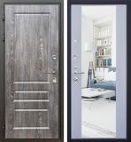 Дверь стальная КОМФОРТ Дуб шале серебро/Дуб филадельфия крем (12), Высота/Длина 2070, Открывание/Врезка левое, Ширина 960