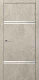 Дверь VL-2/2 стекло матовое серебро, Цвет Бетон бежевый, Высота/Длина 2000, Ширина 900