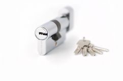 Цилиндровый механизм 80 (35х45) C BK, Цвет Хром