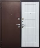 Дверь входная (С) Оптима СТЕП, Цвет Медный антик/Сандал белый, Высота/Длина 2070, Открывание/Врезка правое, Ширина 960