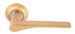 Ручка дверная Gold 81, Цвет SG/PG мат. латунь/пол. латунь